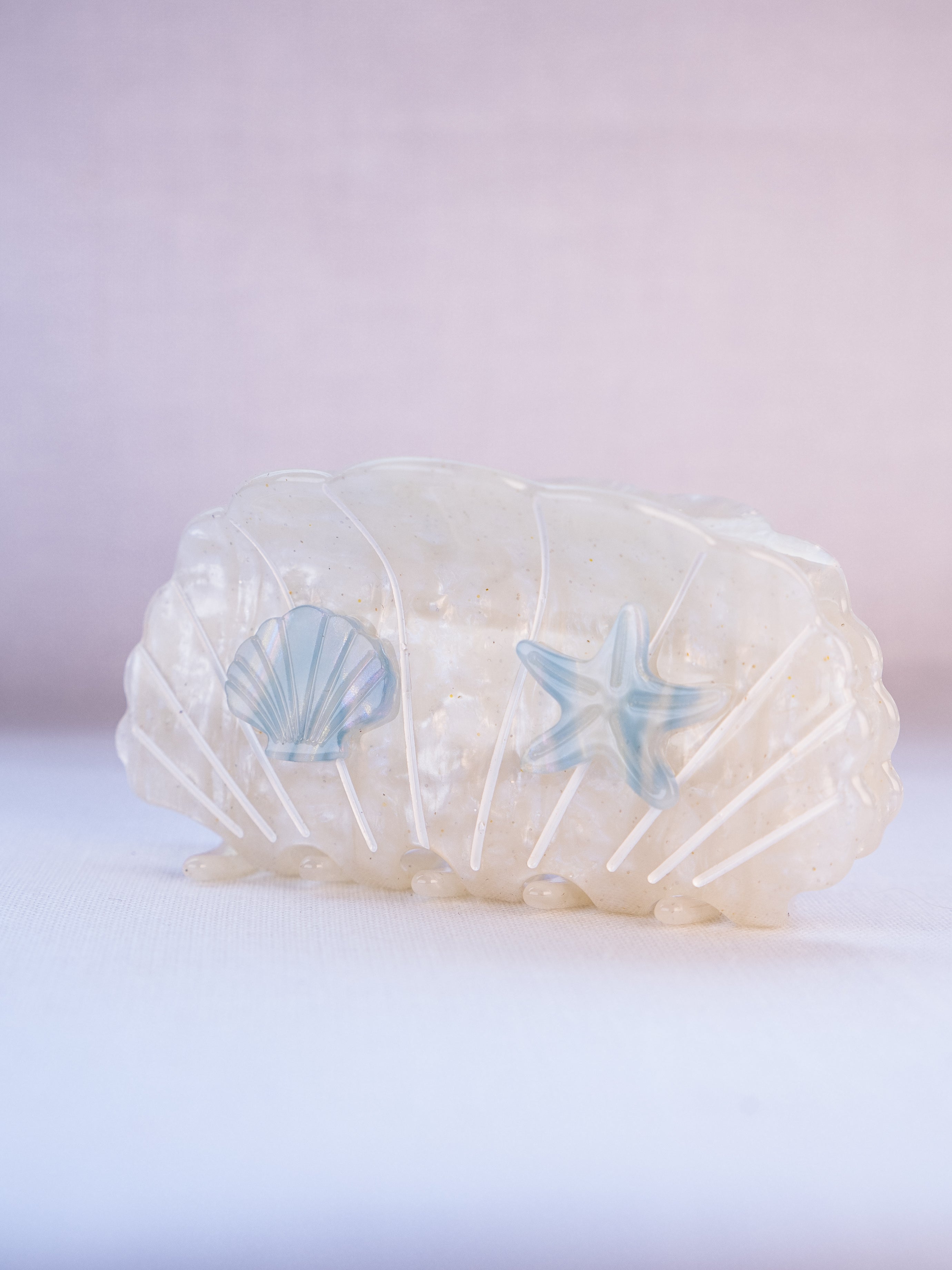 Solana Beach Seashell & Starfish Hair Clip