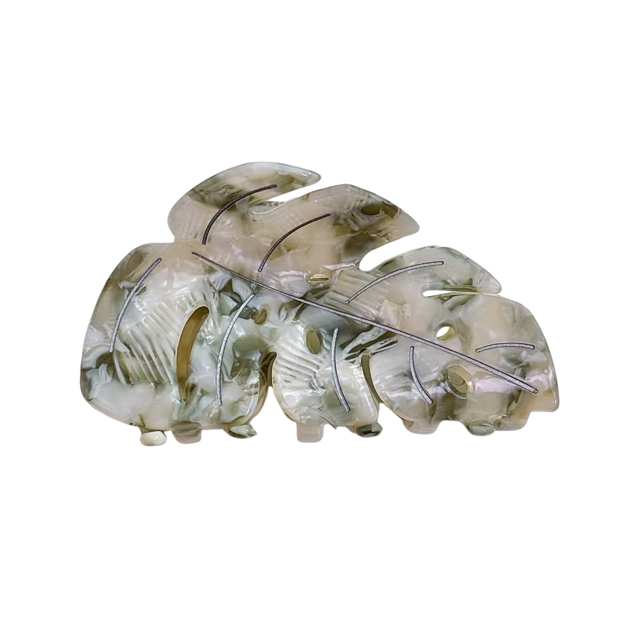Monstera Cut-Out Hair Clip