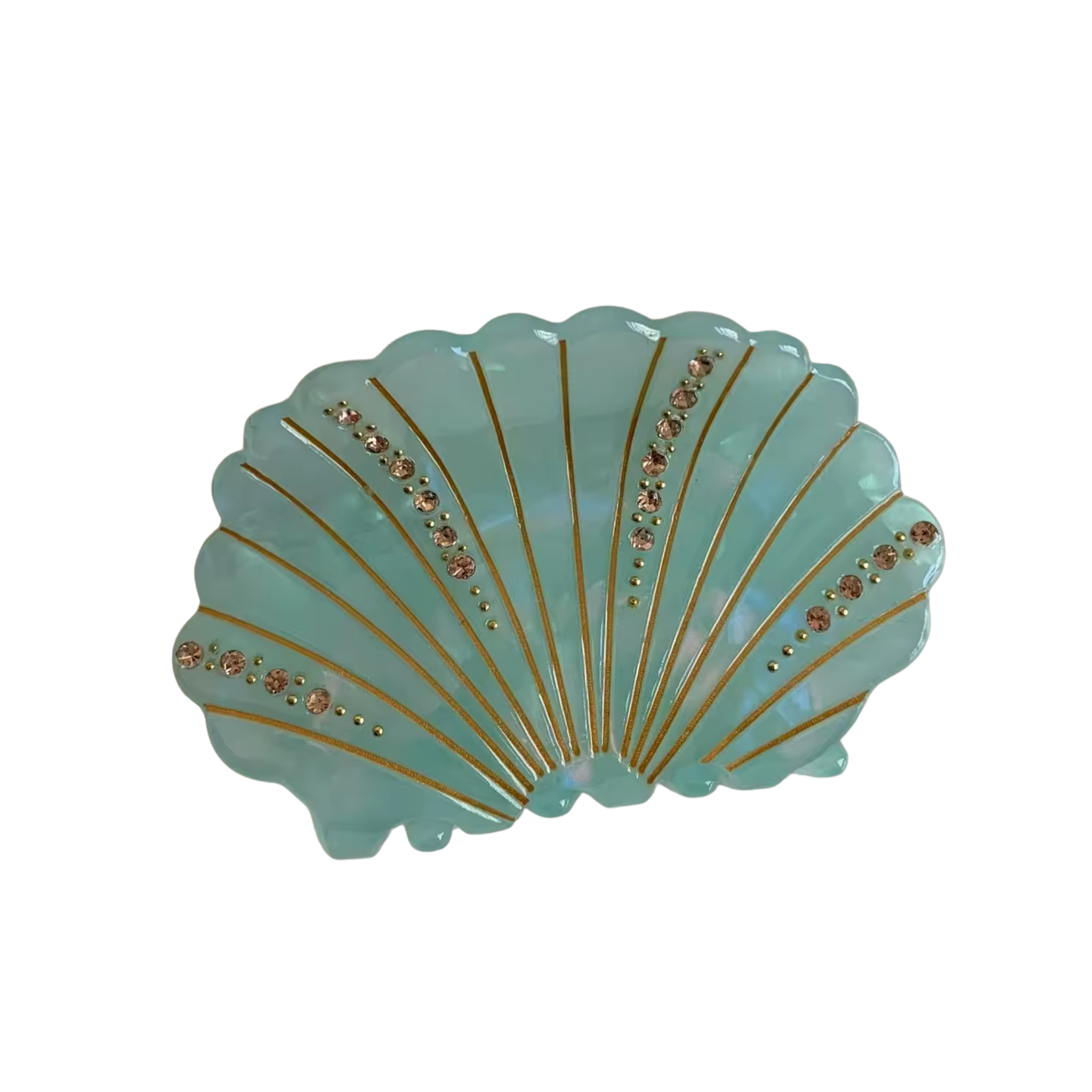 Sparkling Sea Shell Hair Clip