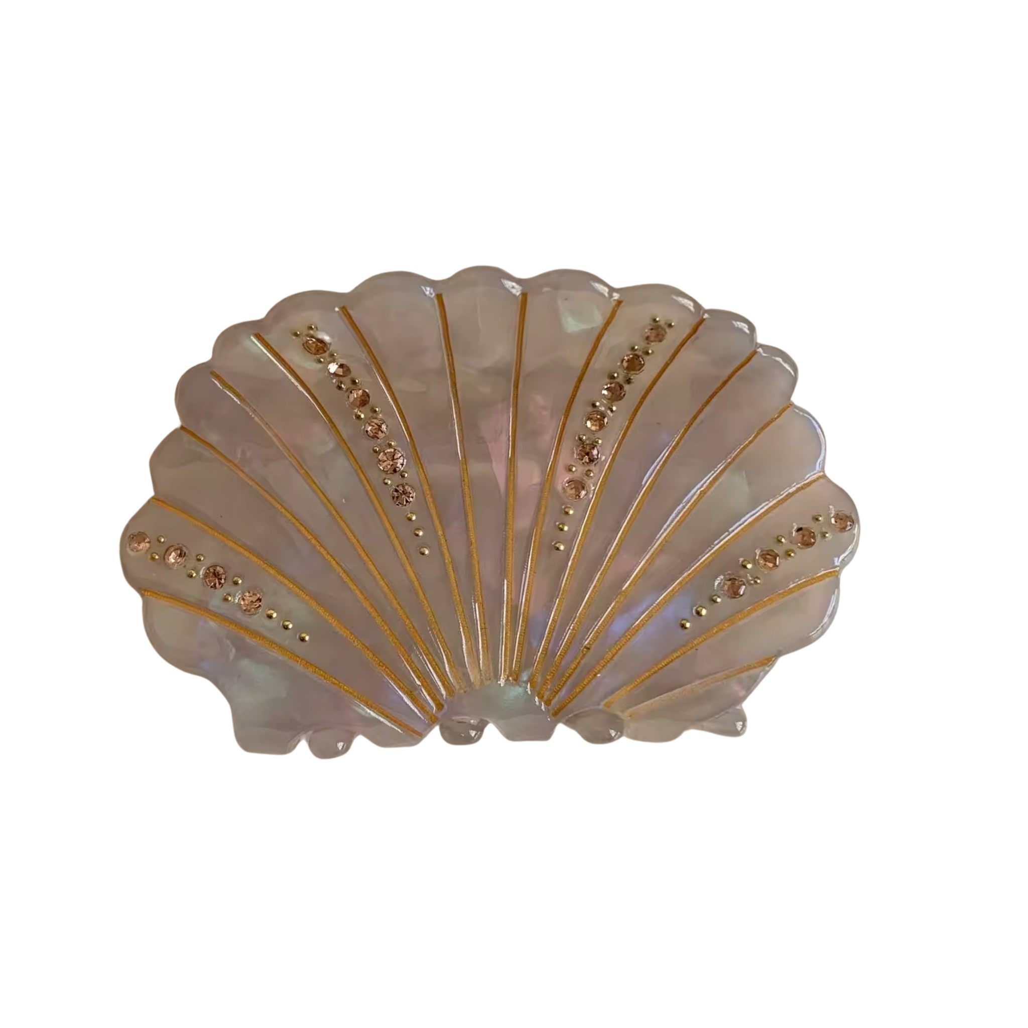 Sparkling Sea Shell Hair Clip