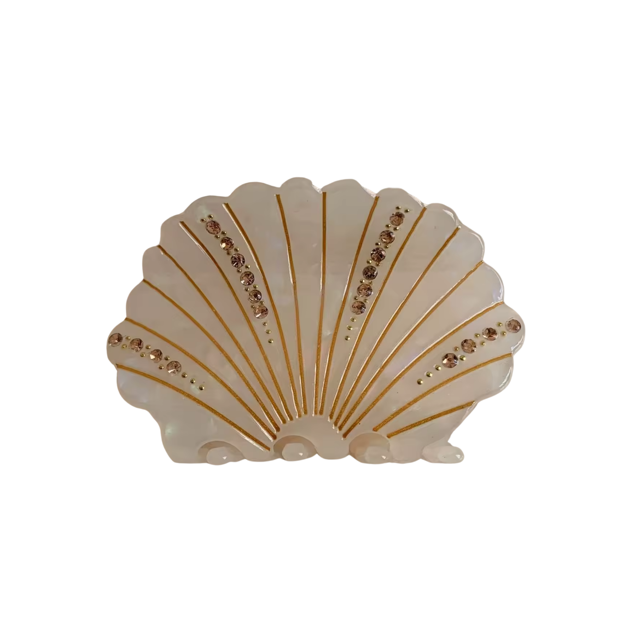 Sparkling Sea Shell Hair Clip