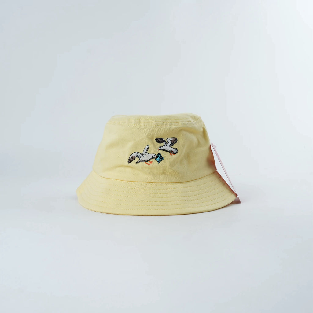 Toddler: Seagulls Stealing Chips Embroidered Bucket Hat