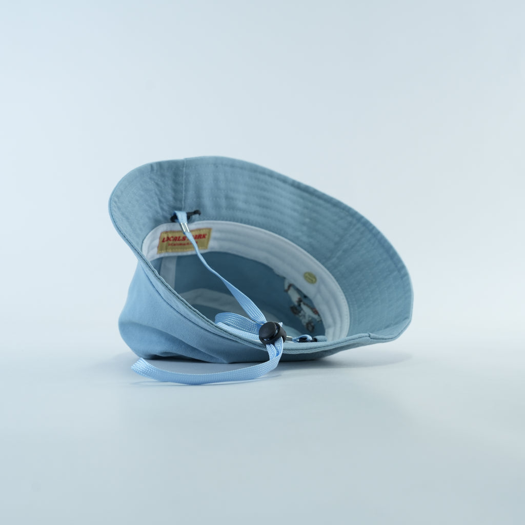 Toddler: Fish & Fish Surfboard Embroidered Bucket Hat