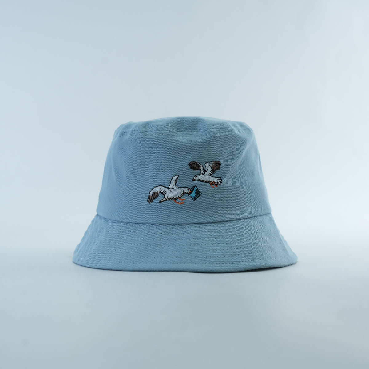 Toddler: Seagulls Stealing Chips Embroidered Bucket Hat