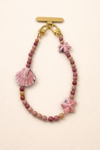 Exclusive: Seashell & Starfish Phone Chain, Pink Beach