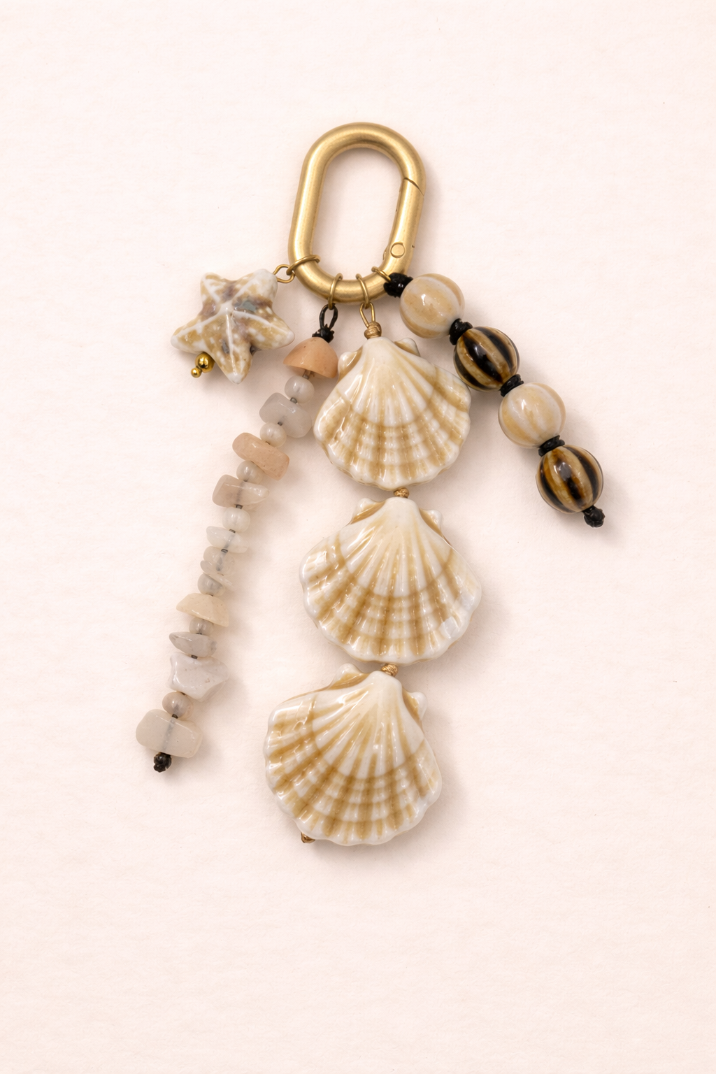 Exclusive: Seashell & Starfish Key Chain, Sand Beach