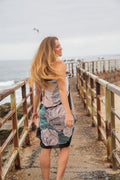 Hand-Drawn Seashell Sarong, Black