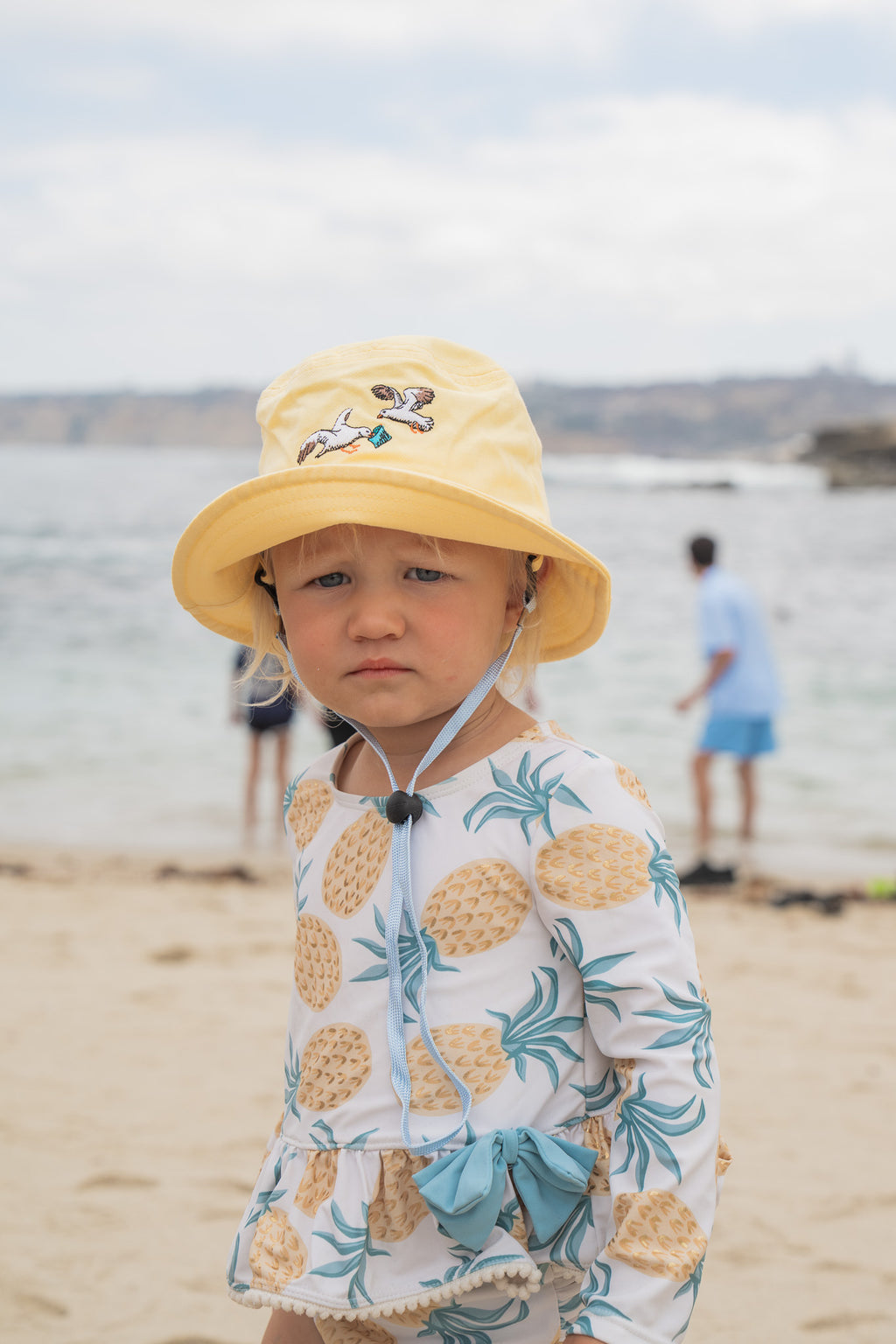 Toddler: Seagulls Stealing Chips Embroidered Bucket Hat