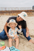 Toddler: Fish & Fish Surfboard Embroidered Bucket Hat