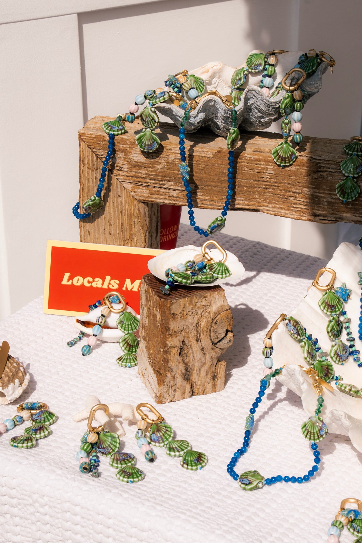 Exclusive: Seashell & Starfish Phone Chain, Deep Blue