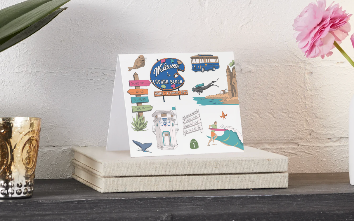 Laguna Beach Greeting Card