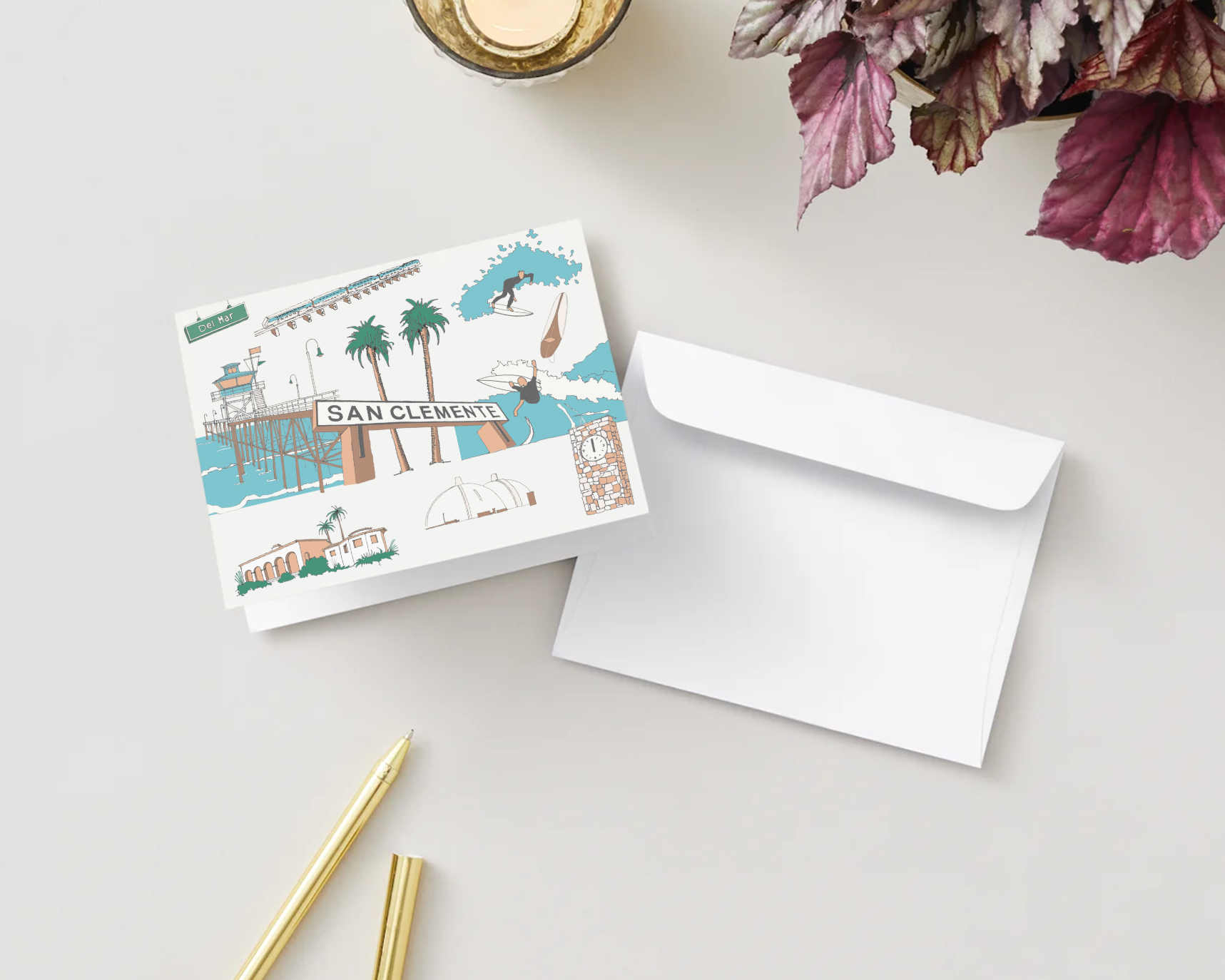 San Clemente Folded Card