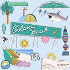 Solana Beach Landmark Bag