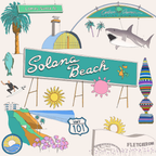Solana Beach Landmark Bag